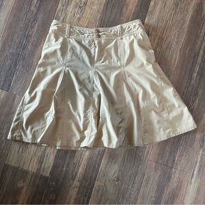 Athleta women's size 8 tan skirt with shorts active pickleball tennis all day